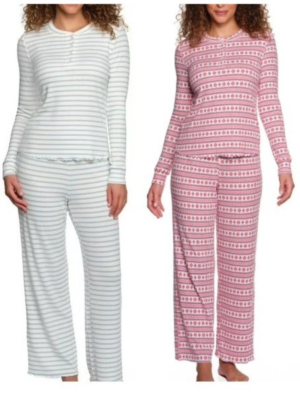 SEALED~ LOFT 2-Piece Henley Pointelle Pajama Set - 3XL